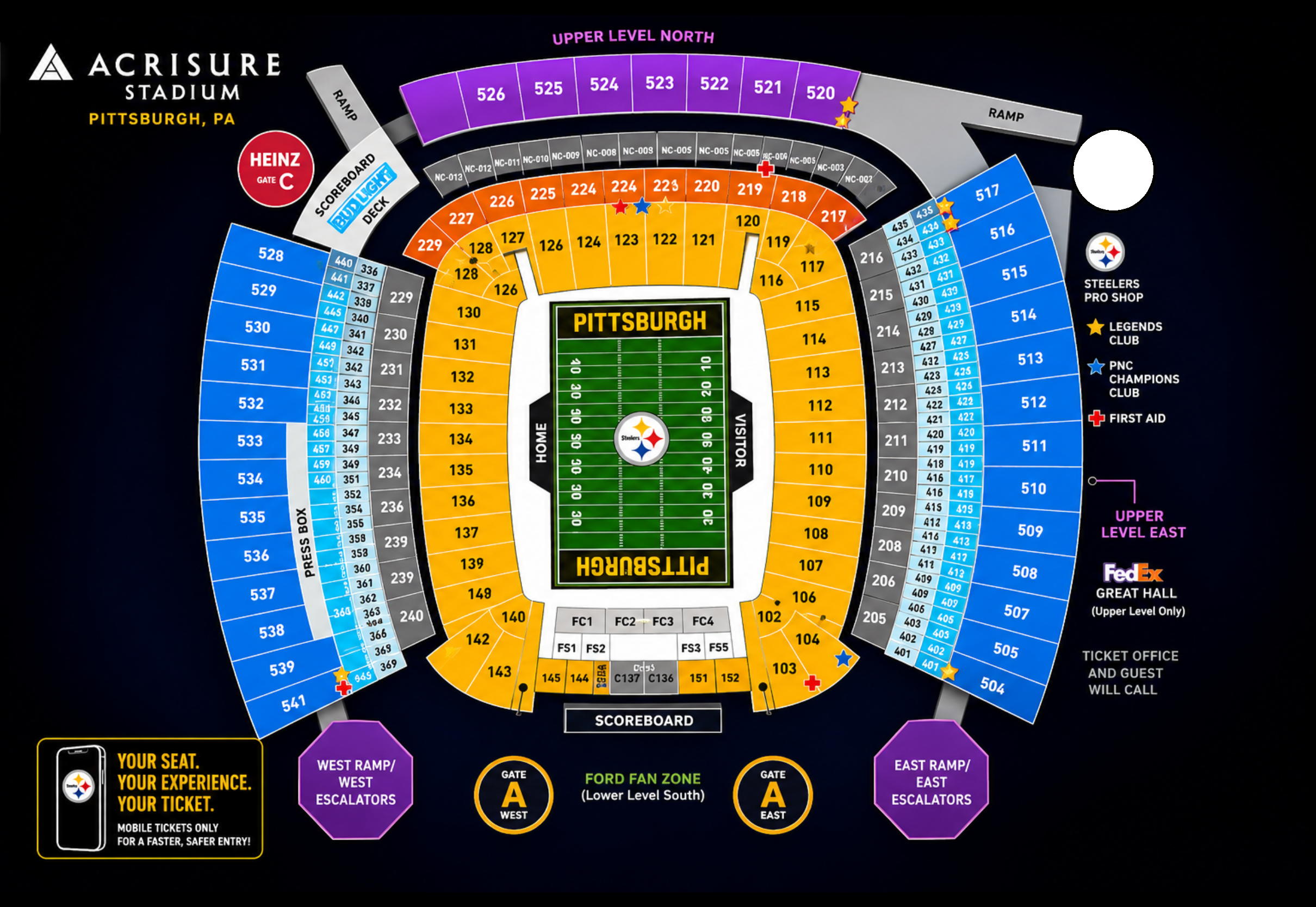 Buffalo Bills Stadium Chart